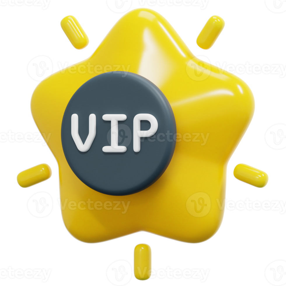 vip 3d machen Symbol Illustration png