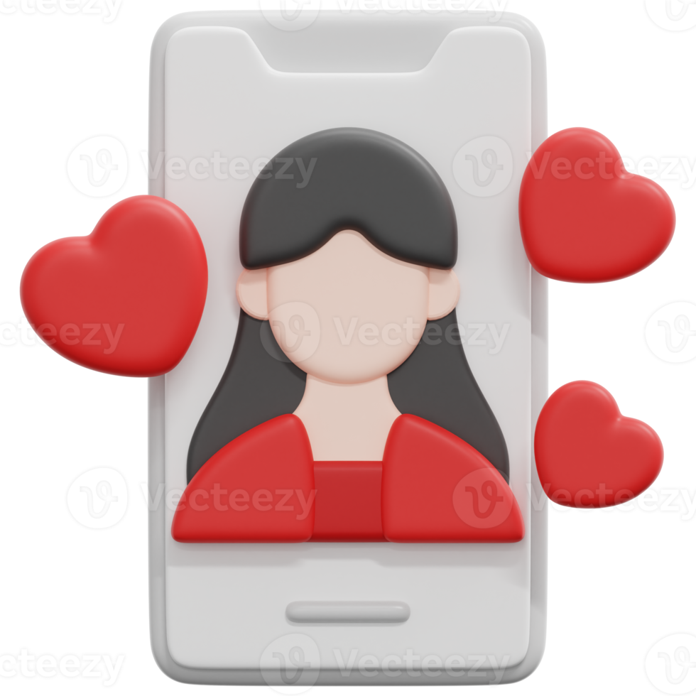 influencer 3d render icon illustration png