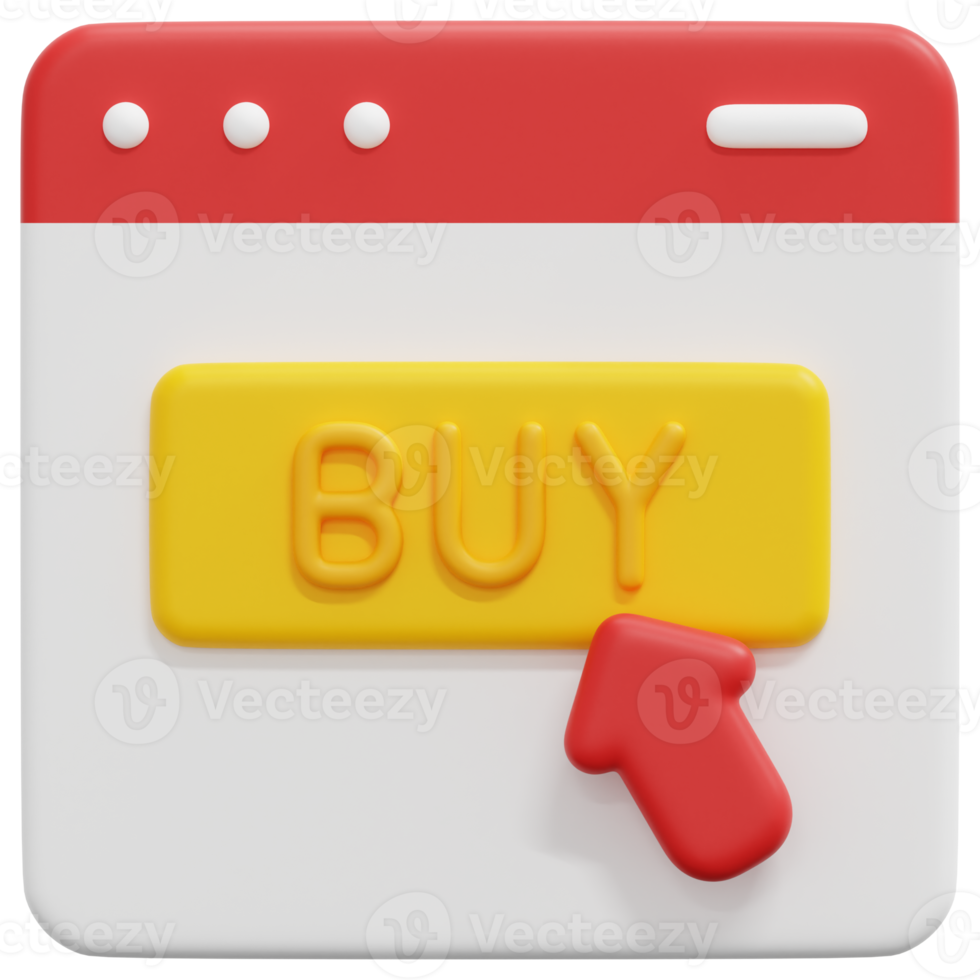 online shopping 3d render icon illustration png