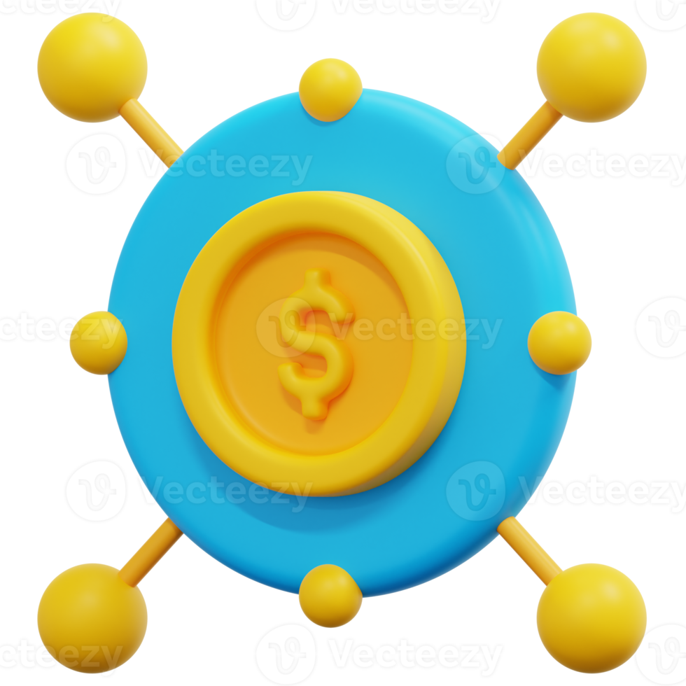 revenue streams 3d render icon illustration png