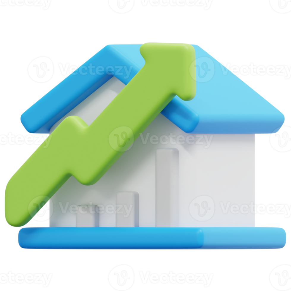 statistica 3d rendere icona illustrazione png