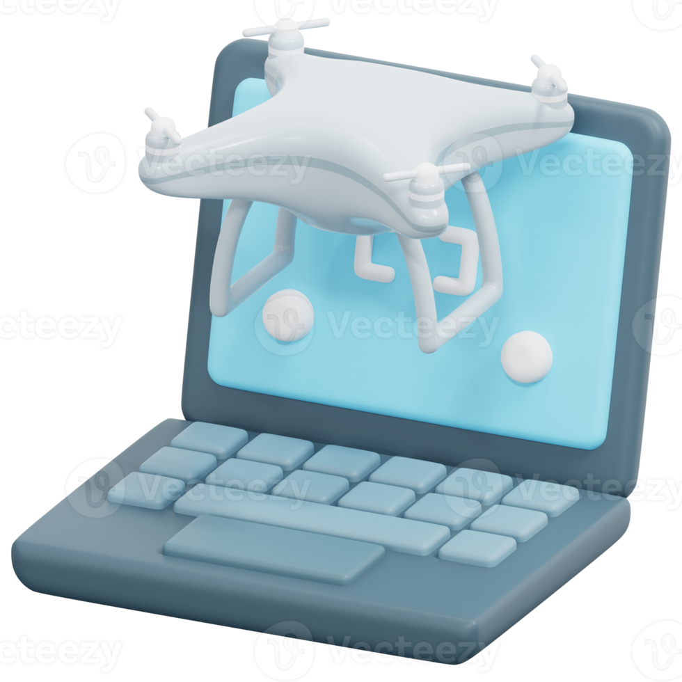 laptop 3d render icon illustration png