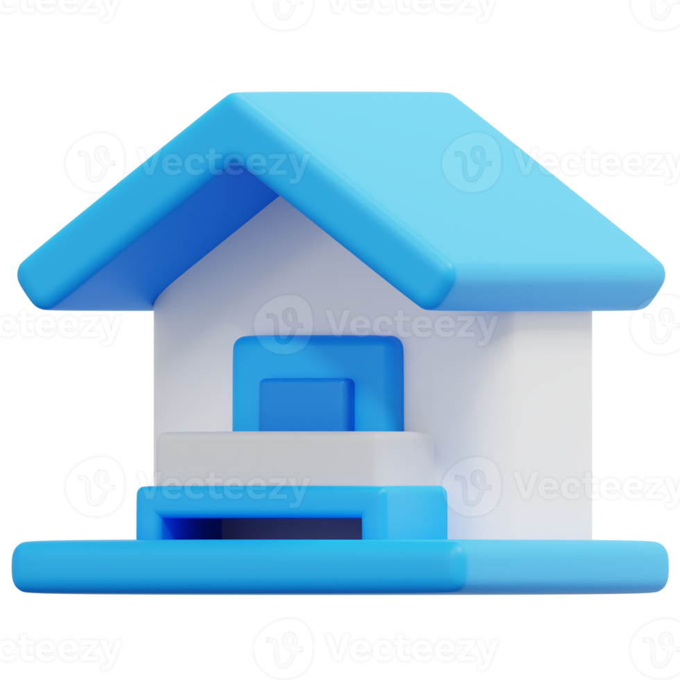 accommodation 3d render icon illustration png