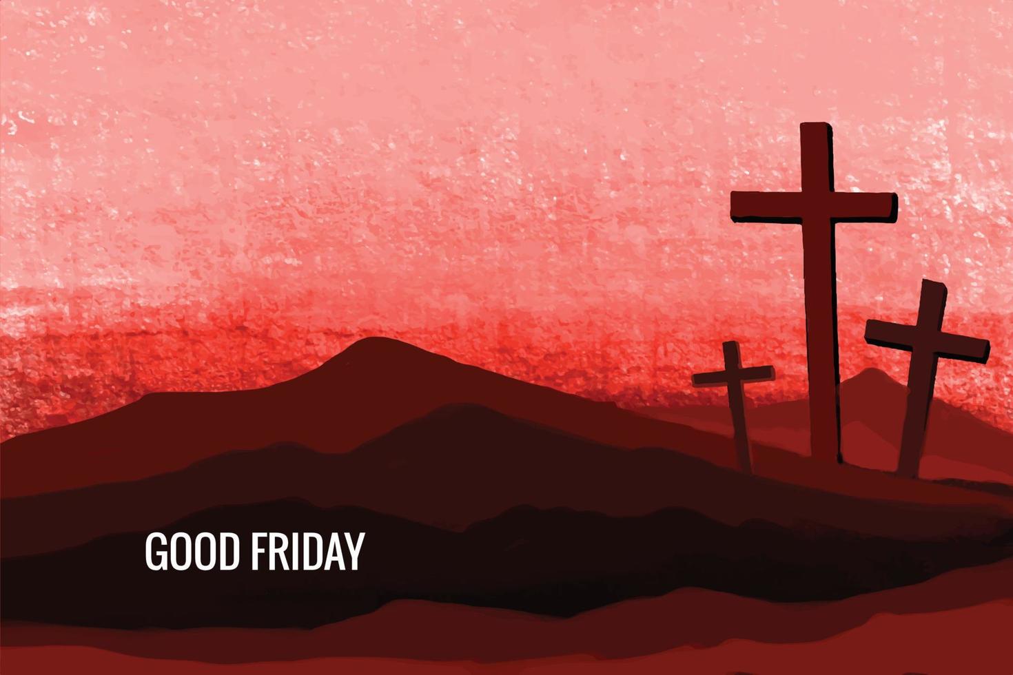 Good friday banner and poster christian holiday background vector