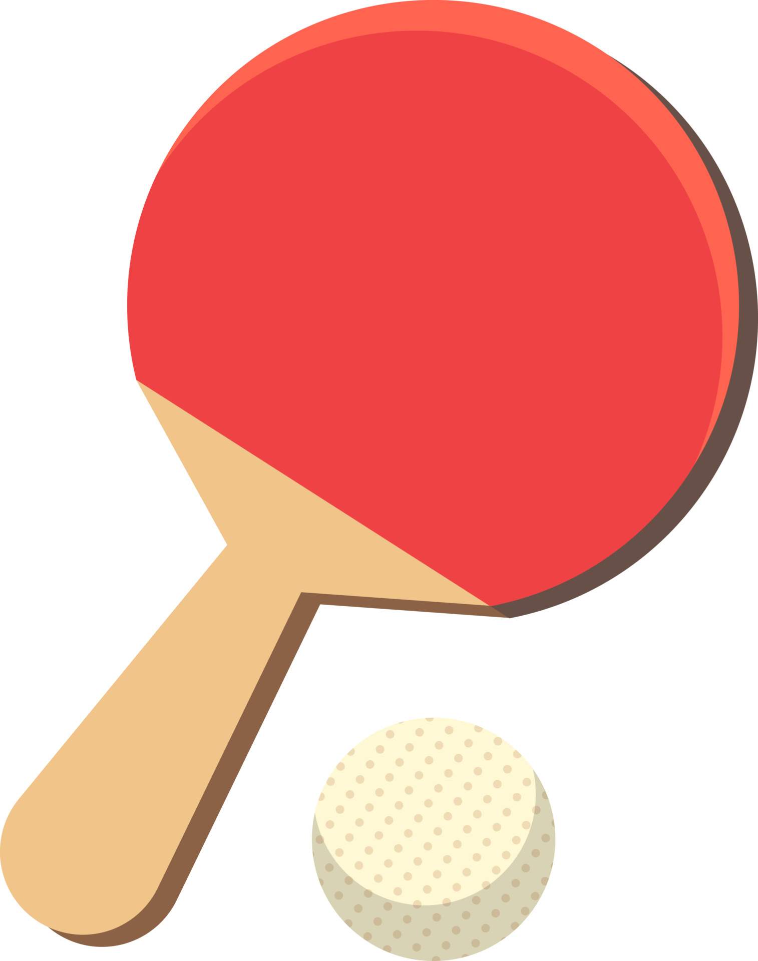 Free table tennis bat and ball 21598745 PNG with Transparent Background