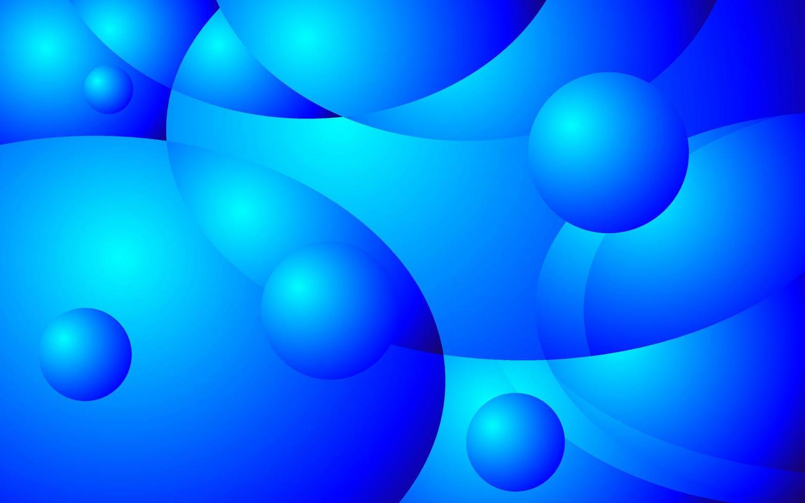 3D blue geometric background vector