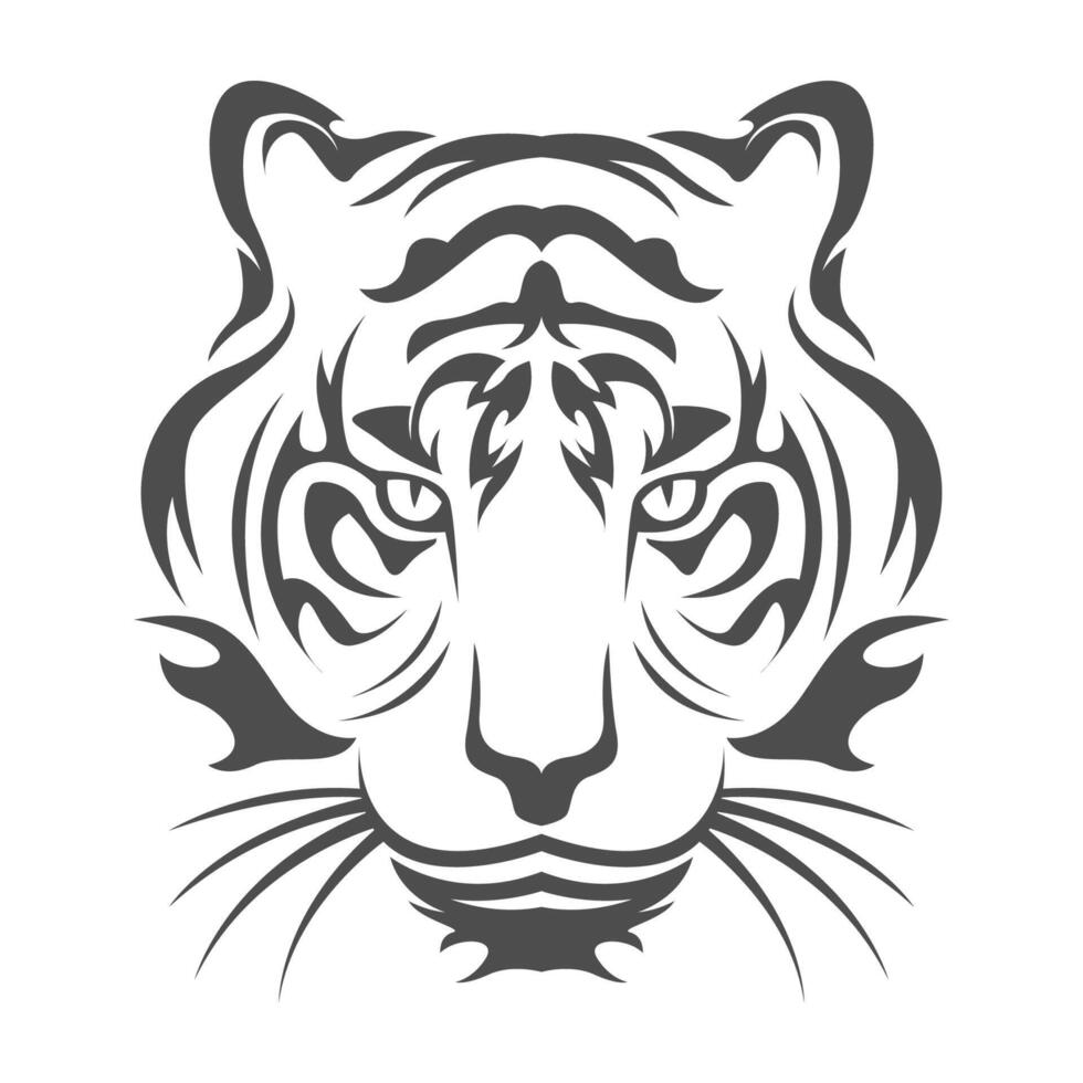 Tiger icon logo design vector