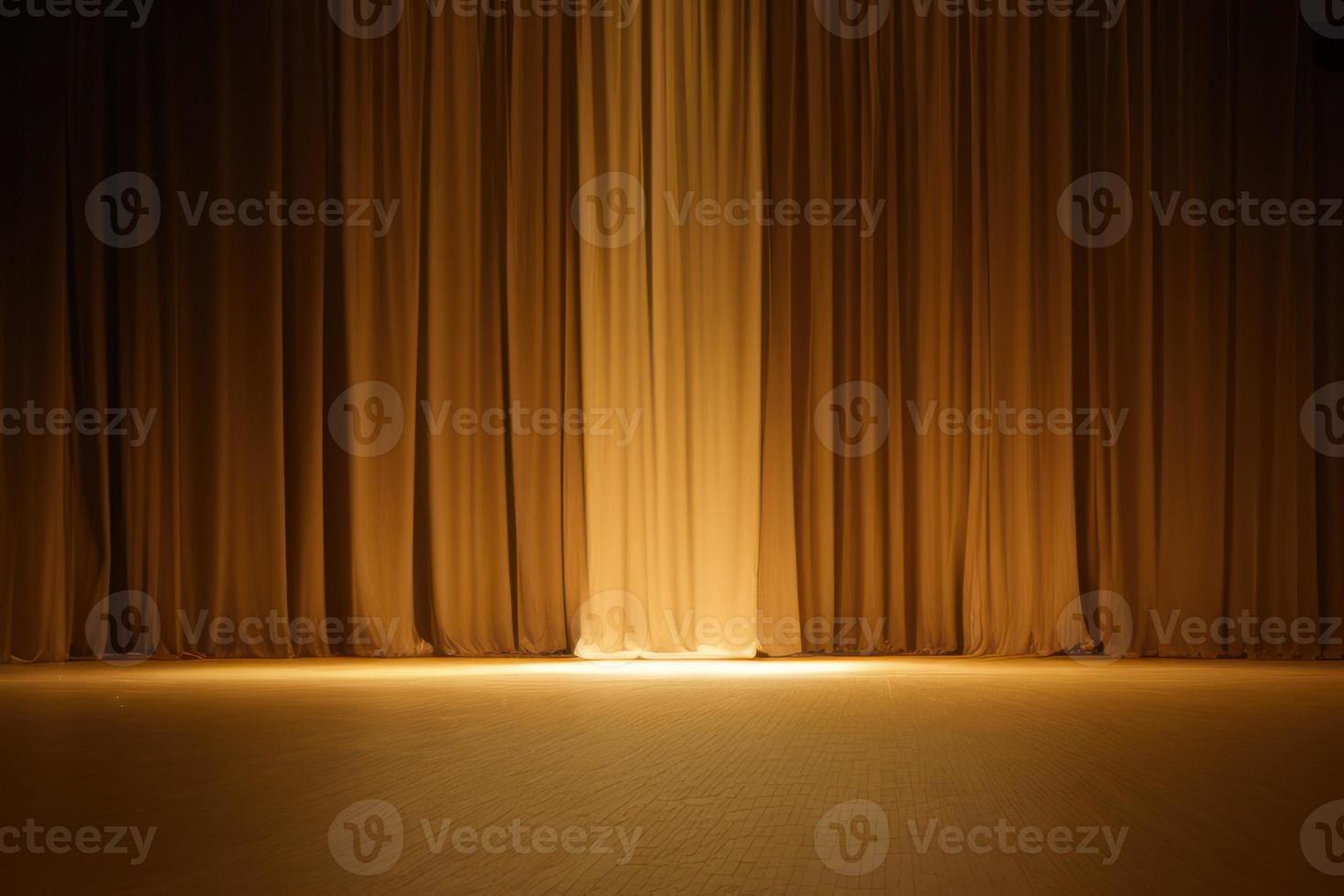 light behind the curtains, brown abstract background, spotlight photo