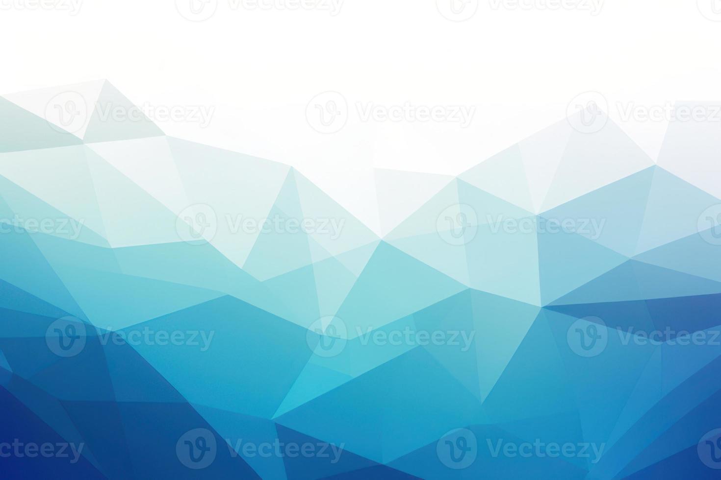 abstract low poly light blue geometric background, mosaic design with copy space photo