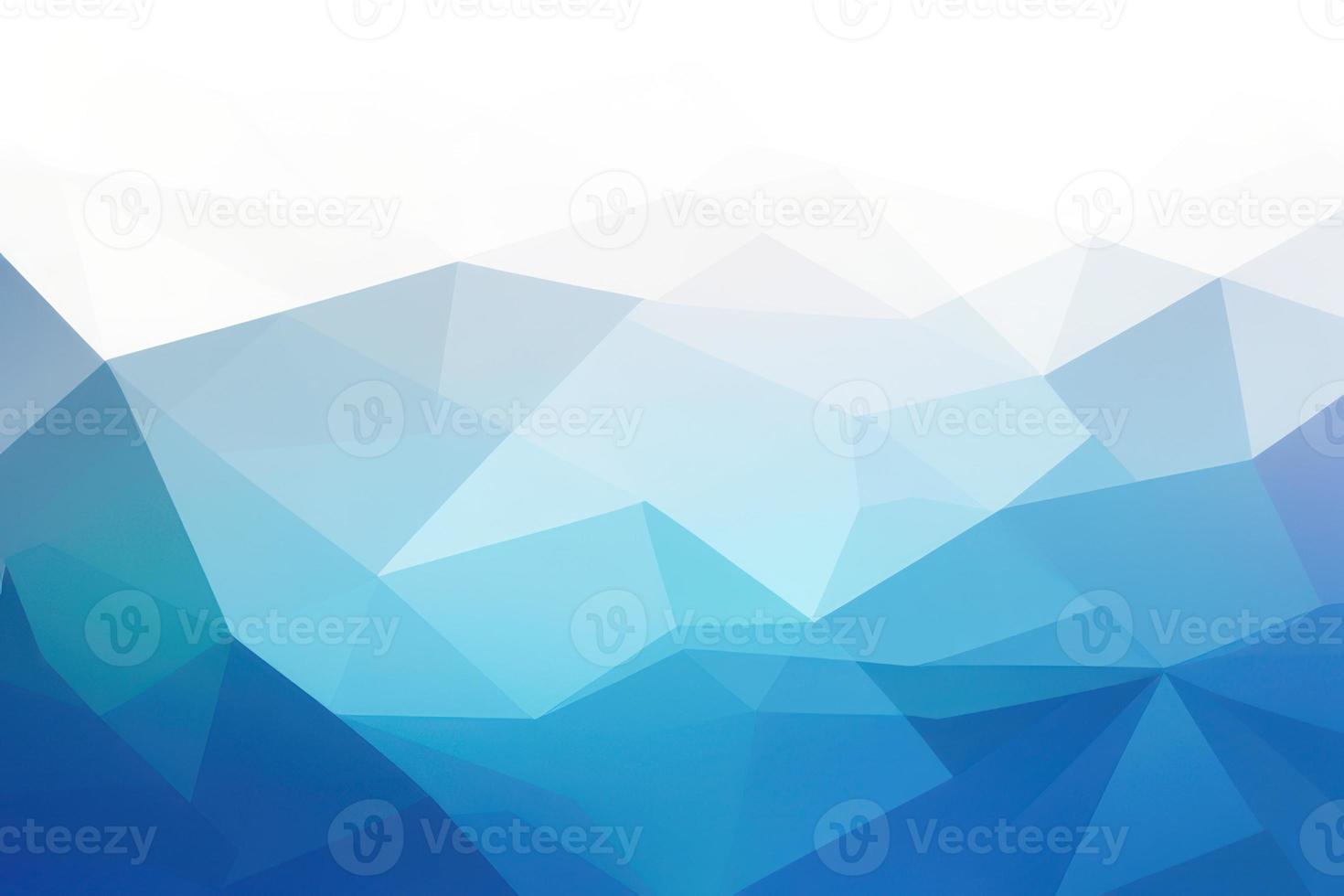 abstract low poly light blue geometric background, mosaic design with copy space photo
