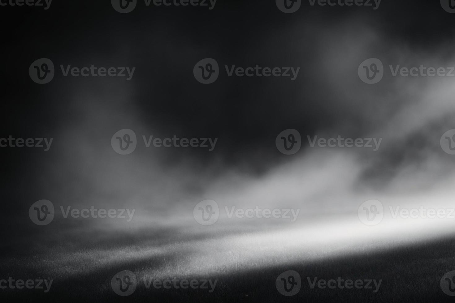 fog in the room, dark background with spotlight, smoke on the floor photo