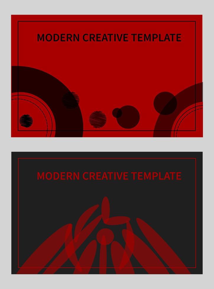 Abstract graphic design, creative modern pattern in red and black colors. For the design of business cards, covers, flyer, poster, banner. vector