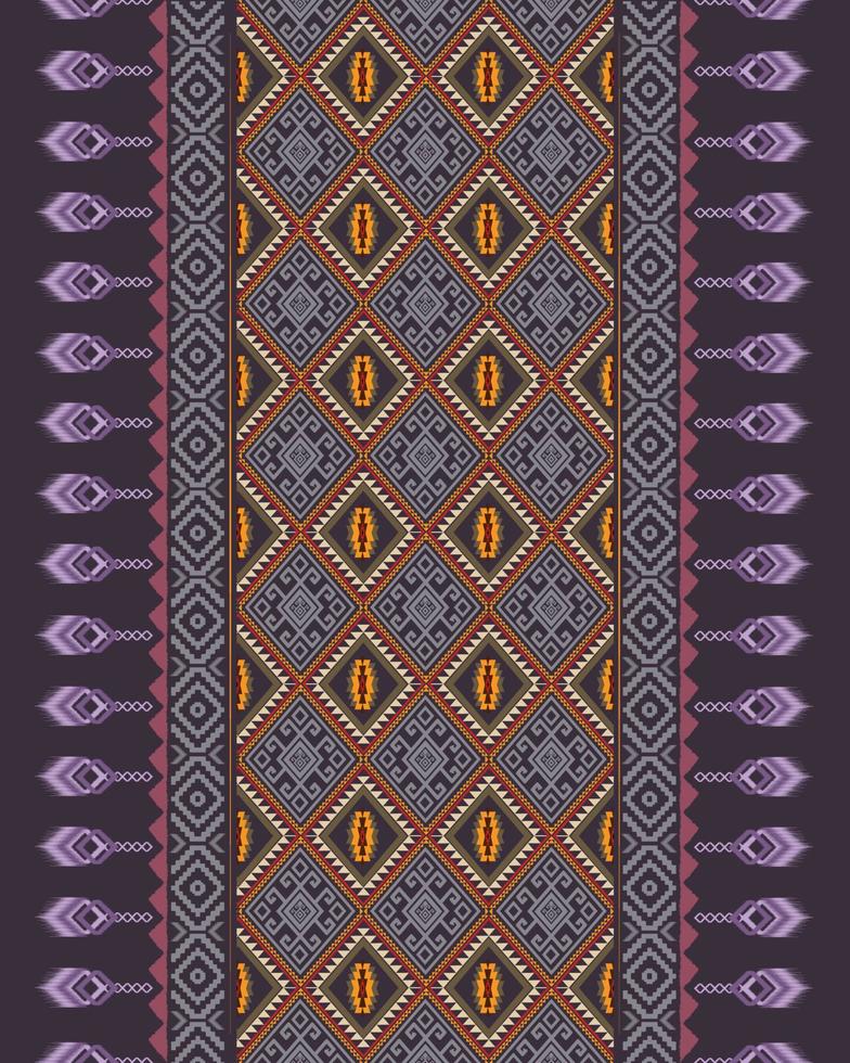 vector de patrón étnico geométrico. motivos africanos, americanos, mexicanos, aztecas occidentales a rayas y patrones bohemios. diseñado para fondo, papel tapiz, impresión, alfombra, envoltura, azulejo, ilustración batik.vector.