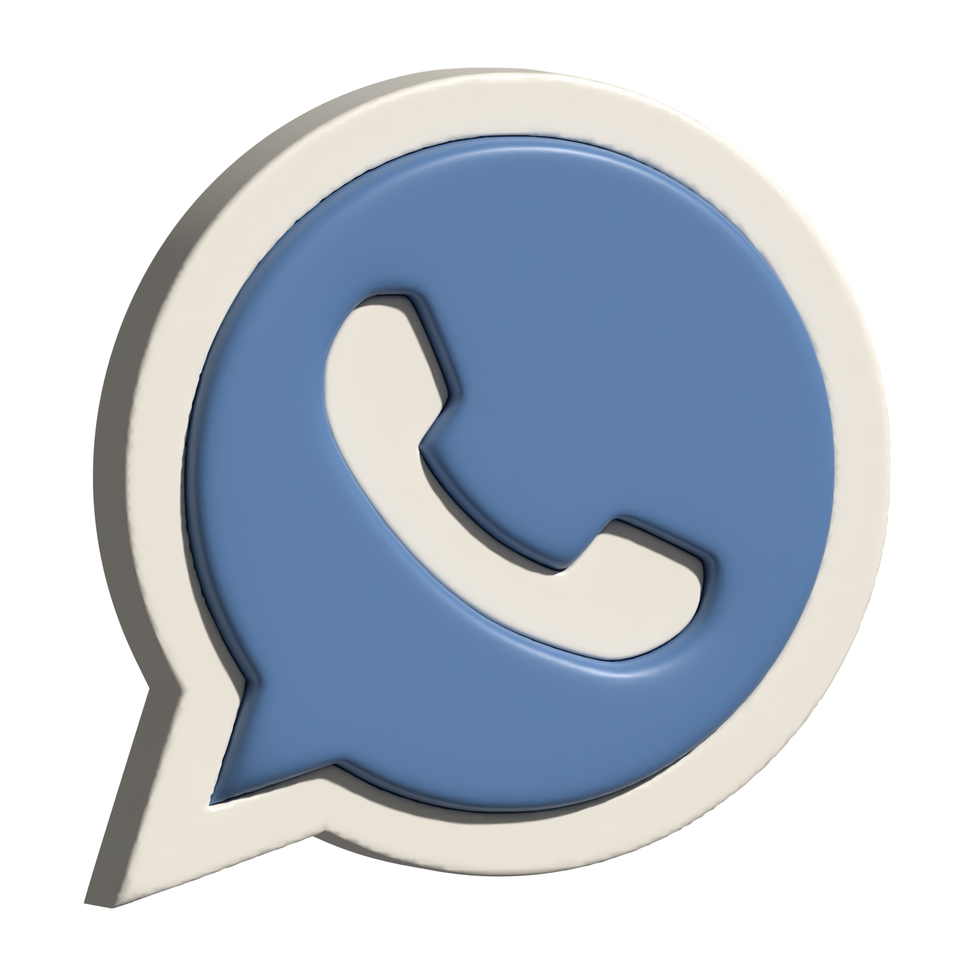 2d icon of whatsapp logo 21599338 png