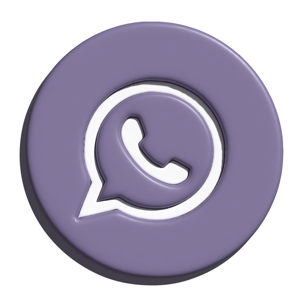 2d icon of whatsapp logo png