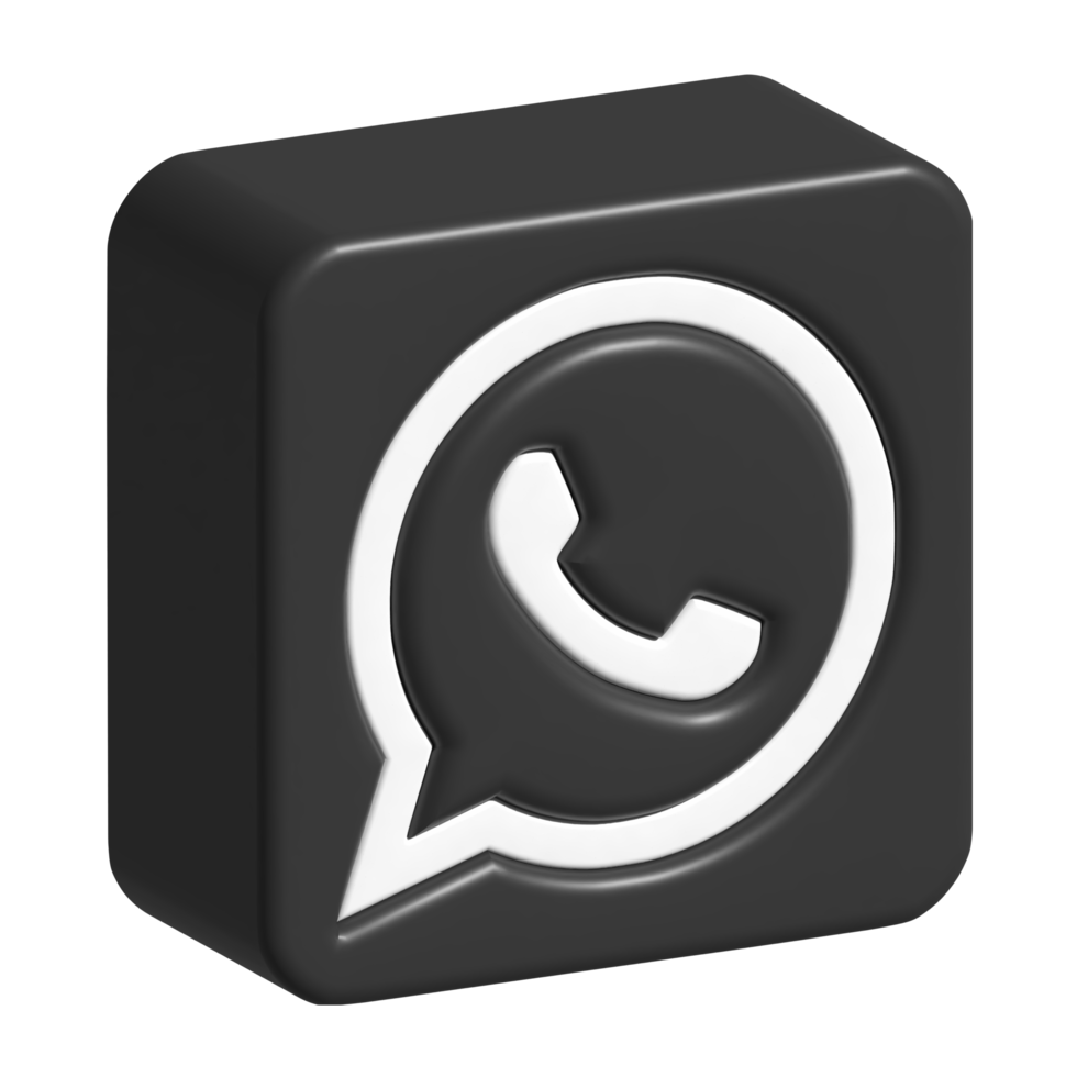 3d ícone logotipo do Whatsapp png