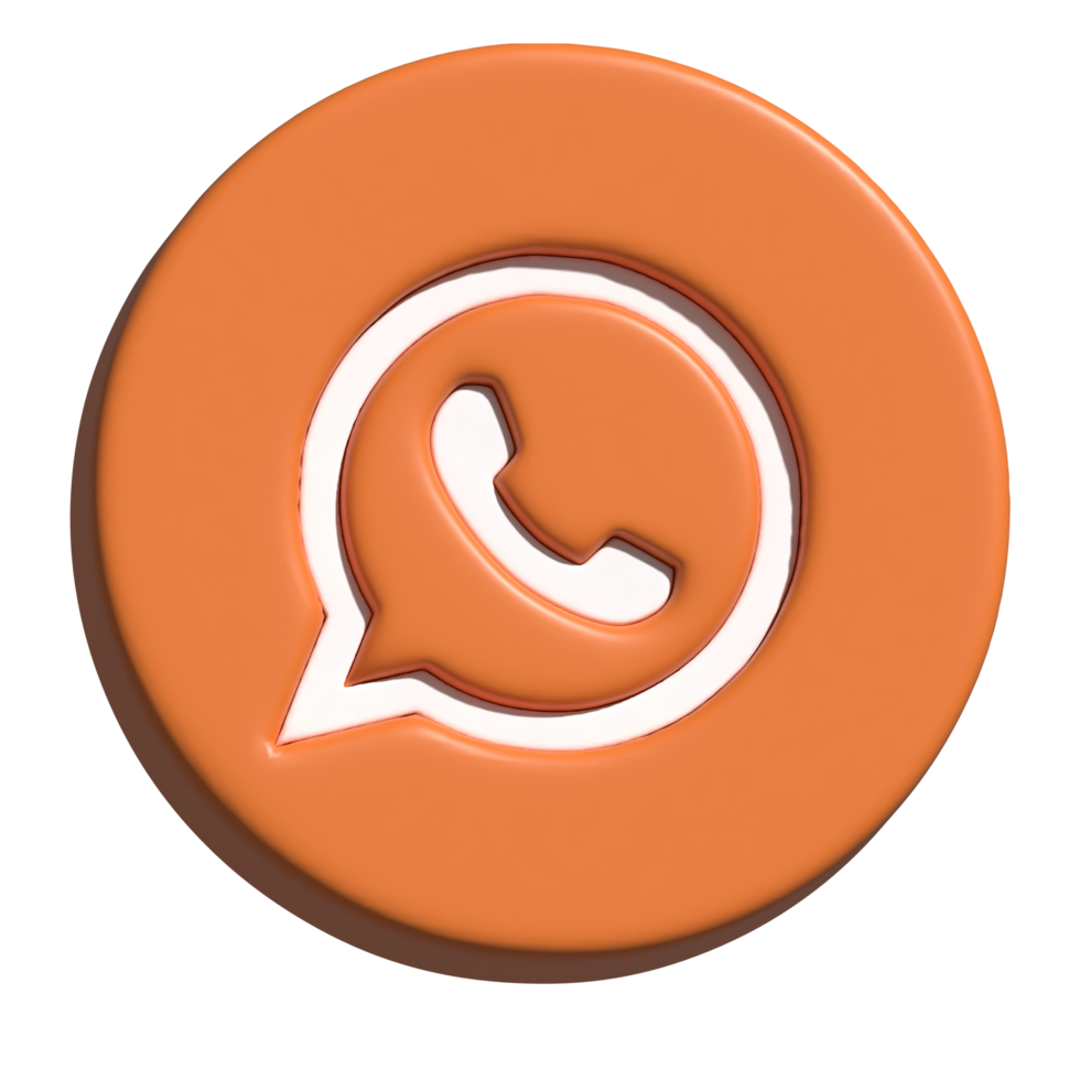 2d icon of whatsapp logo png