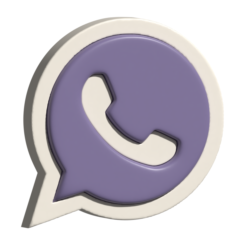 2d ícone do Whatsapp logotipo png