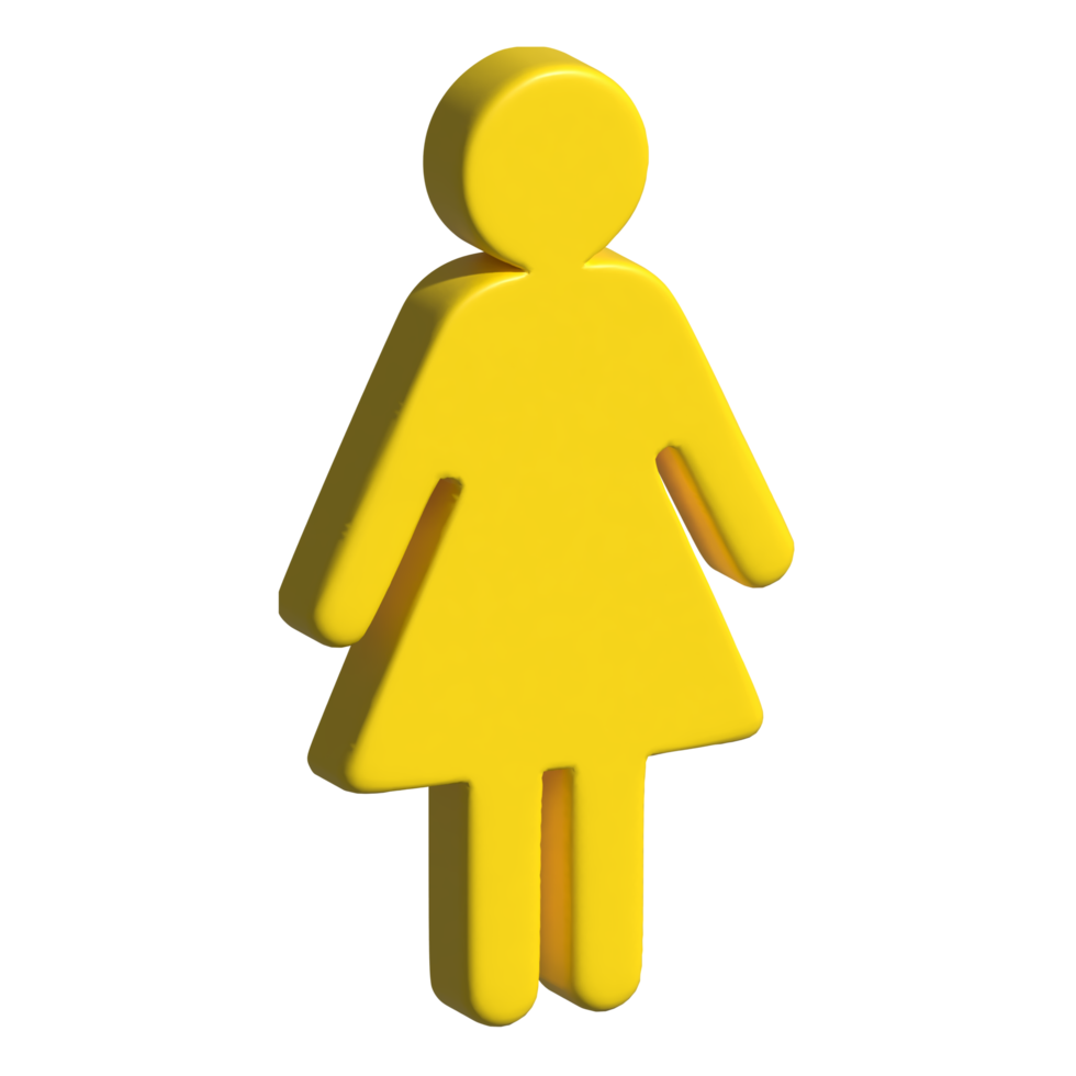 3d woman icon png