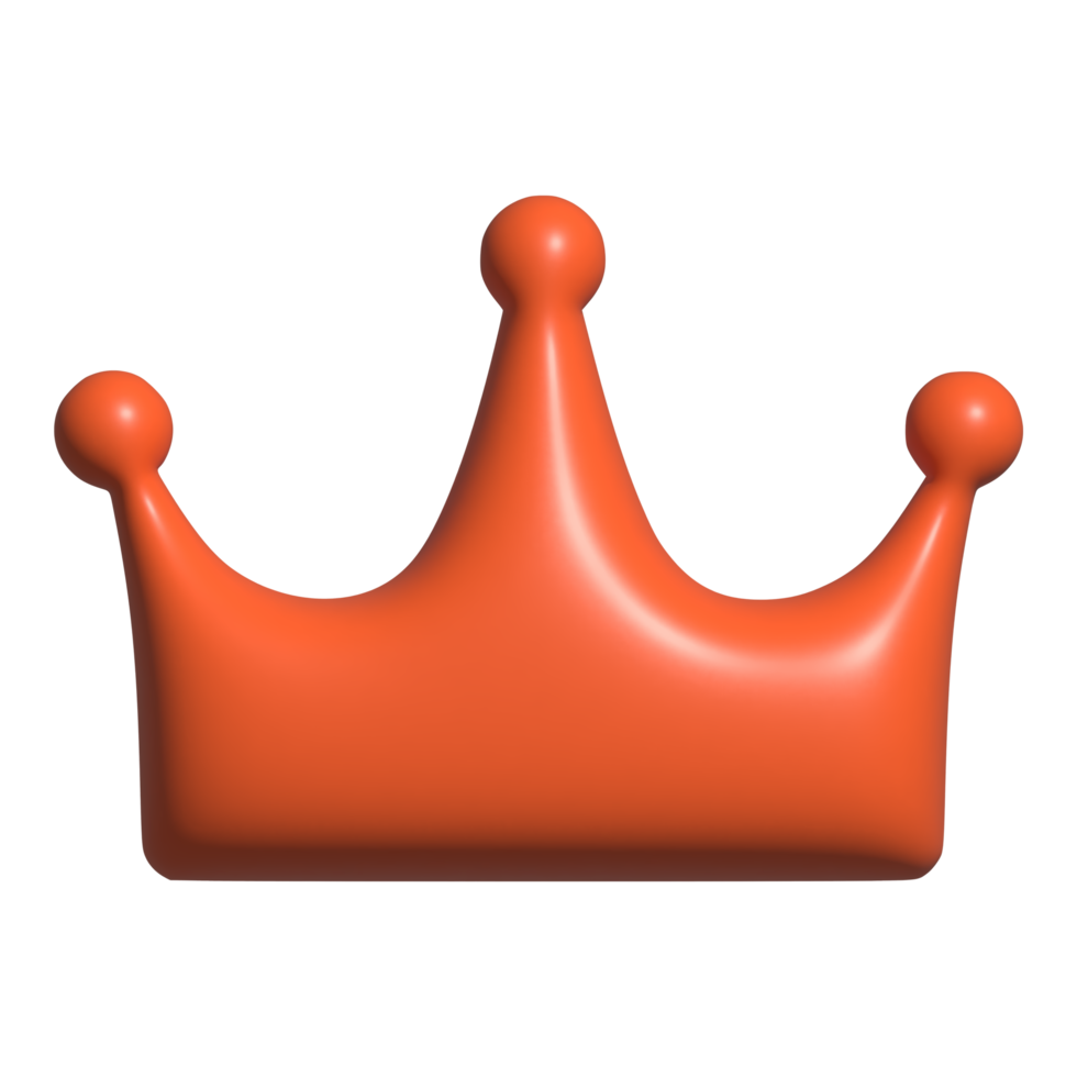3d ikon av krona png