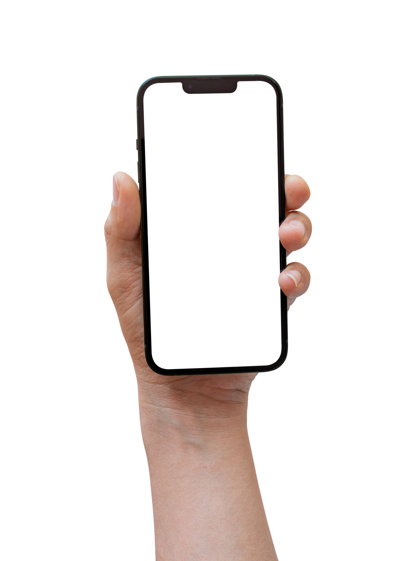 Mobile smart phone screen mock up Hand holding smartphone display Mobile smart phone screen mock up Hand holding smartphone display
