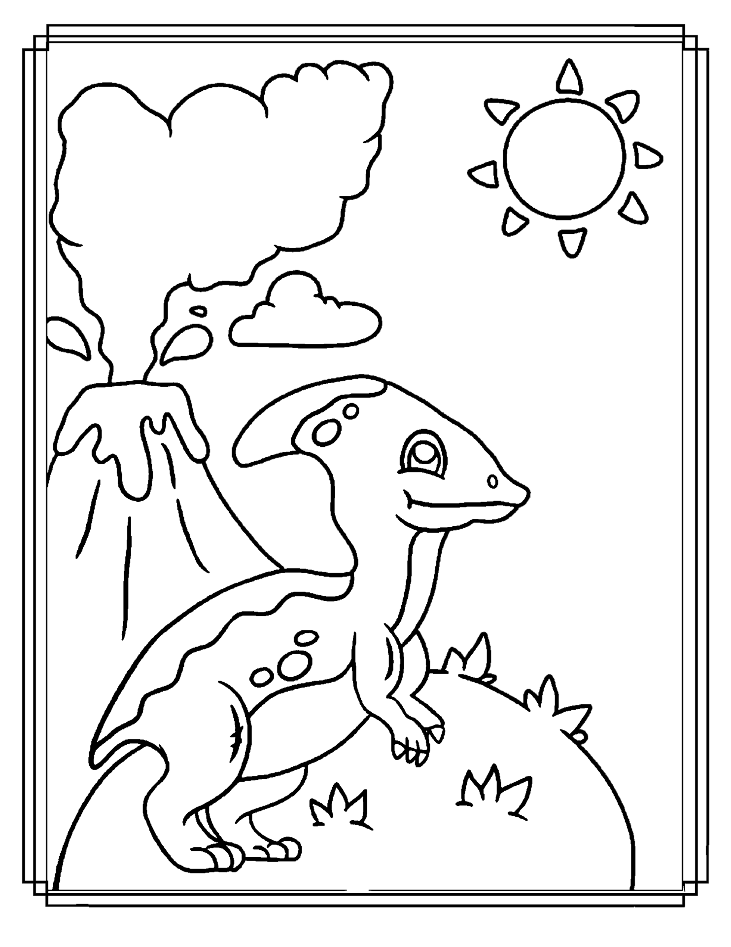 Free Coloriage De Dinosaure Pour Les Enfants 21599485 Png With