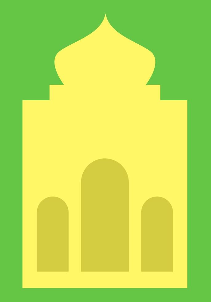 Simple icon of prayer rug, prayer mat. flat vector illustration