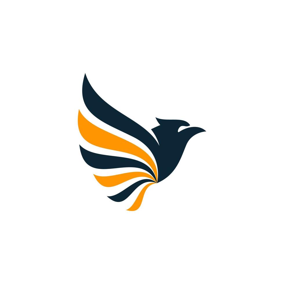 eagle logo colored eagle wings logo vector