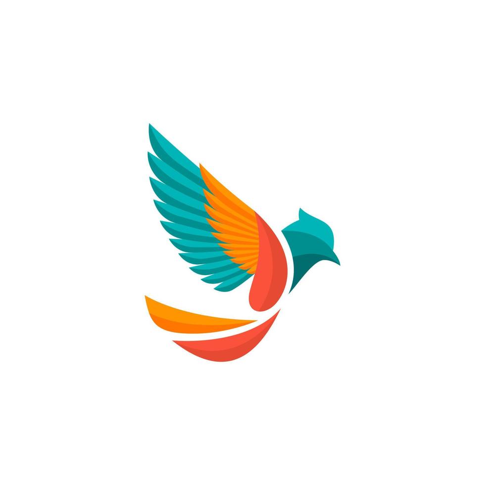 eagle logo colored eagle wings logo vector
