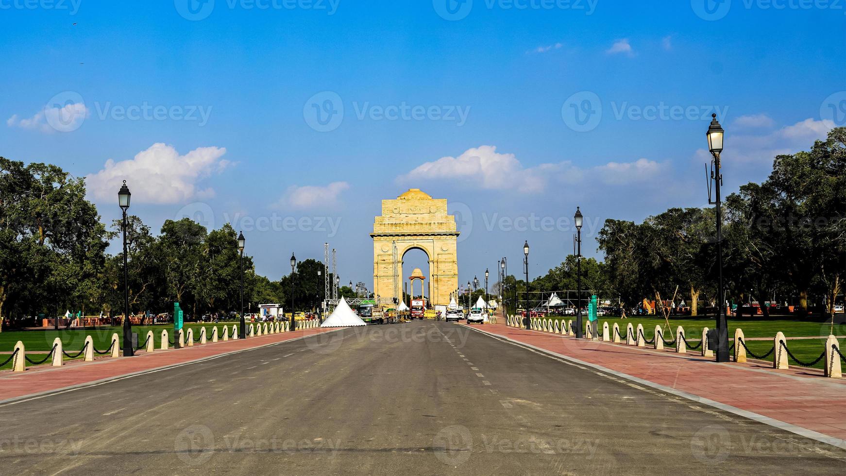 India Gate of Delhi in India edited image photo