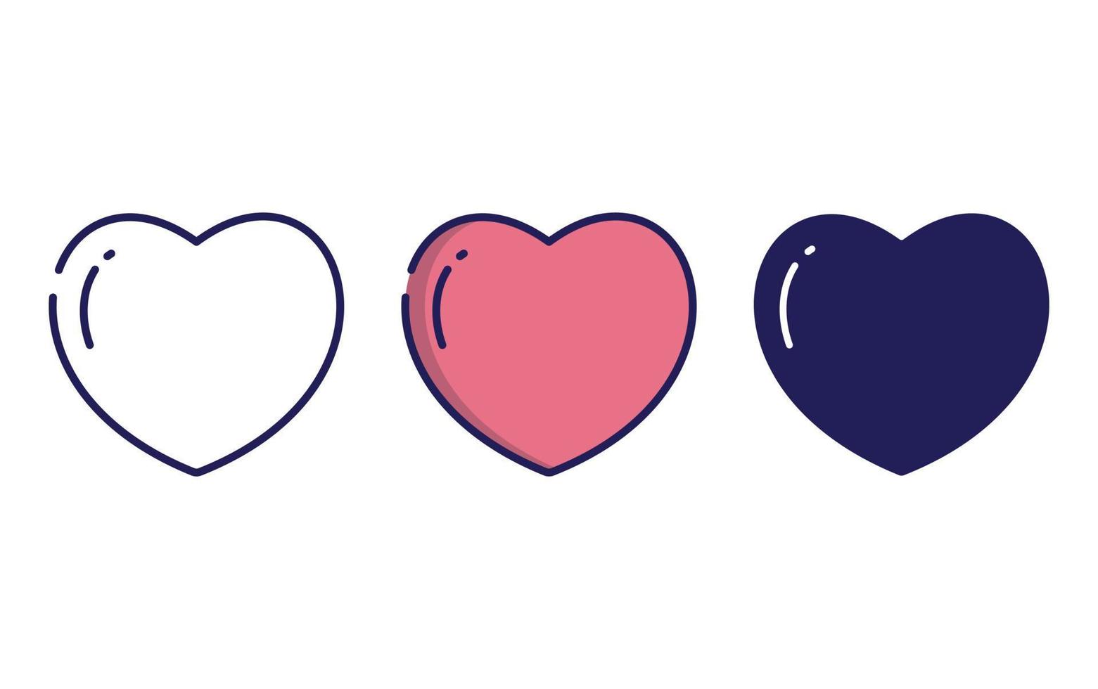 Heart vector icon
