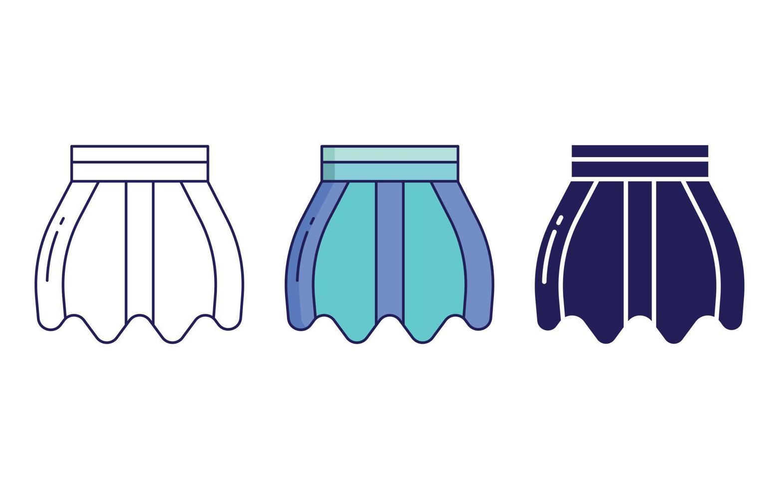 Skirt vector icon