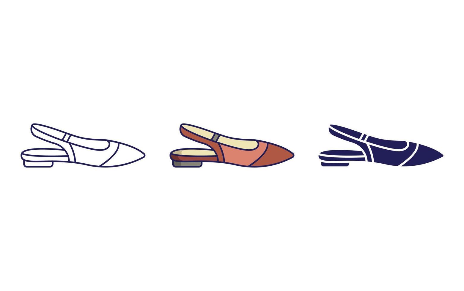 sandal vector icon