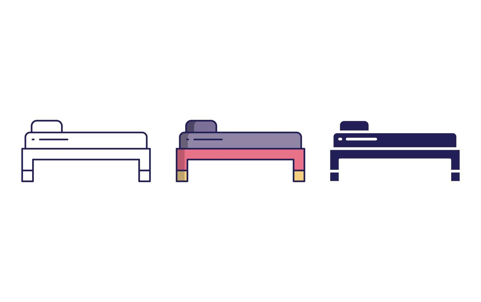 Bed vector icon