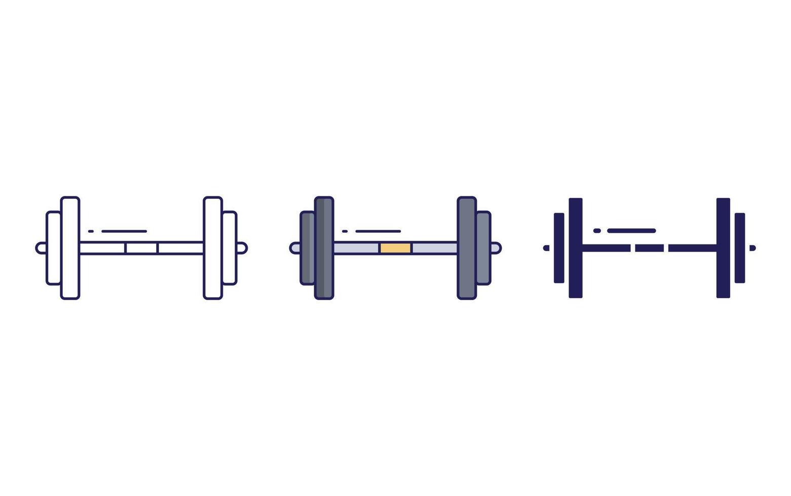 Dumbbell vector icon