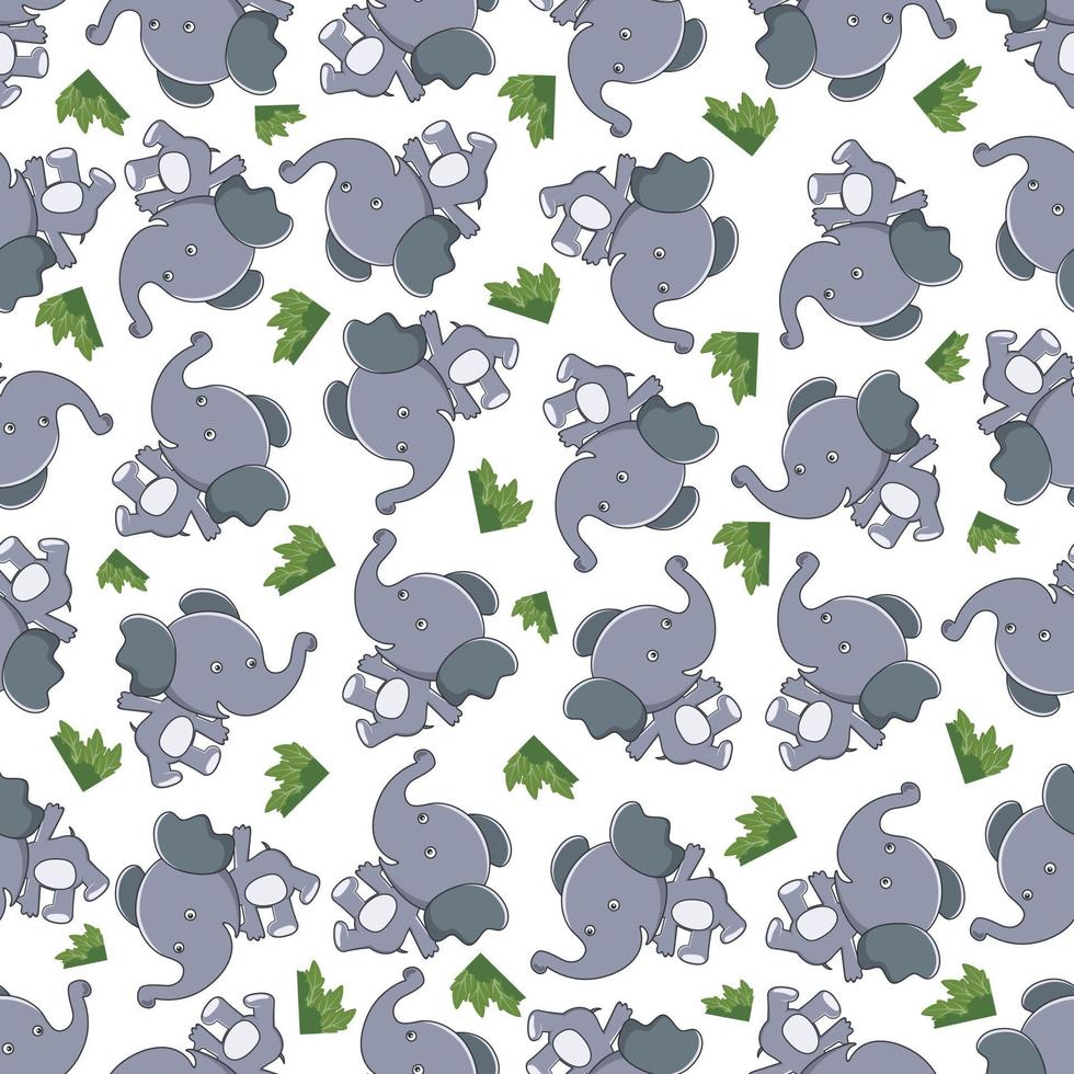 cute little animal play around swamp. Design concept for kids textile print, nursery wallpaper, wrapping paper. Cute funny background. vector
