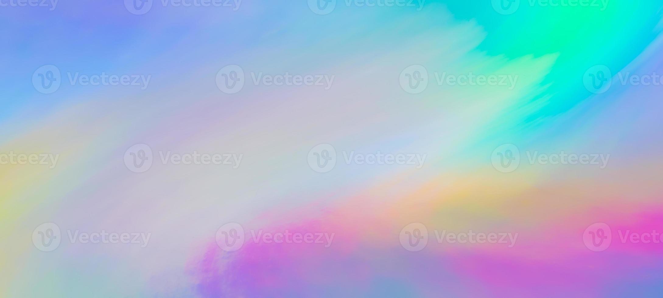 Holographic rainbow foil iridescent texture abstract hologram panoramic background photo
