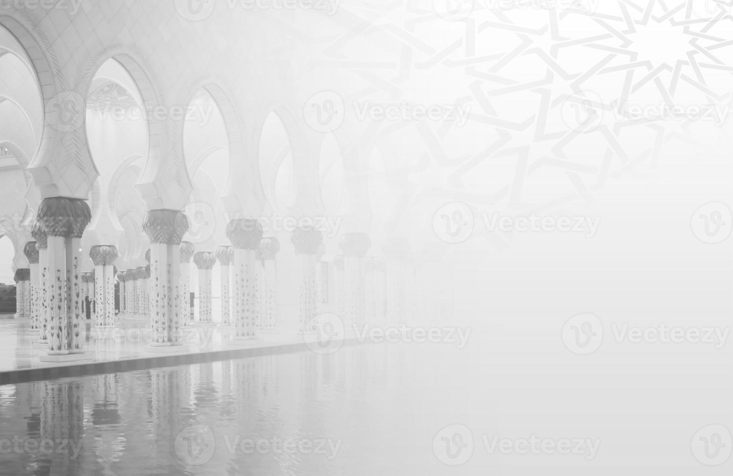 An Islamic background for a mosque in gray, a background for Ramadan. Social media posts .Muslim Holy Month Ramadan Kareem photo