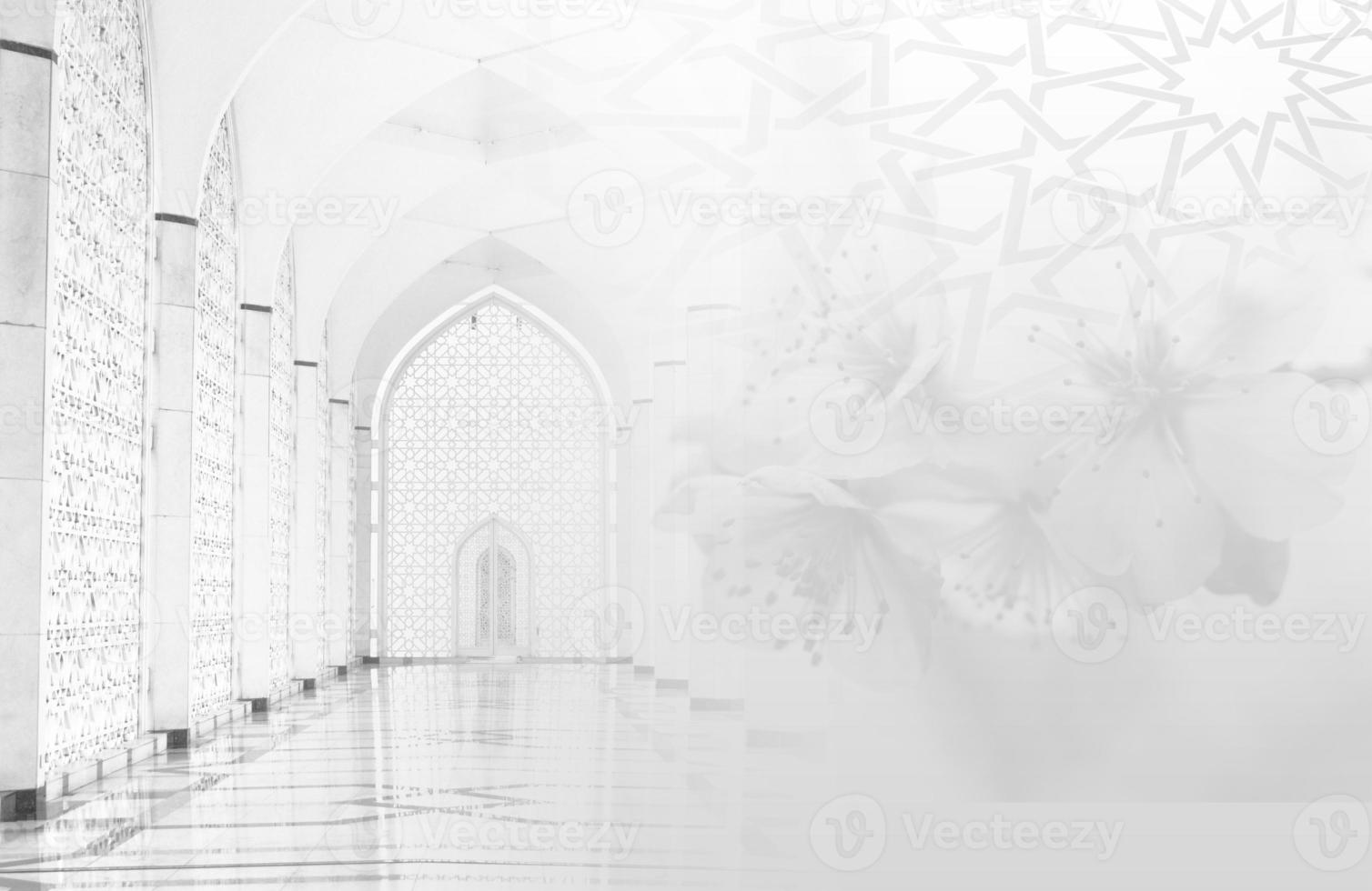Islamic background for a mosque in gray, a background for Ramadan