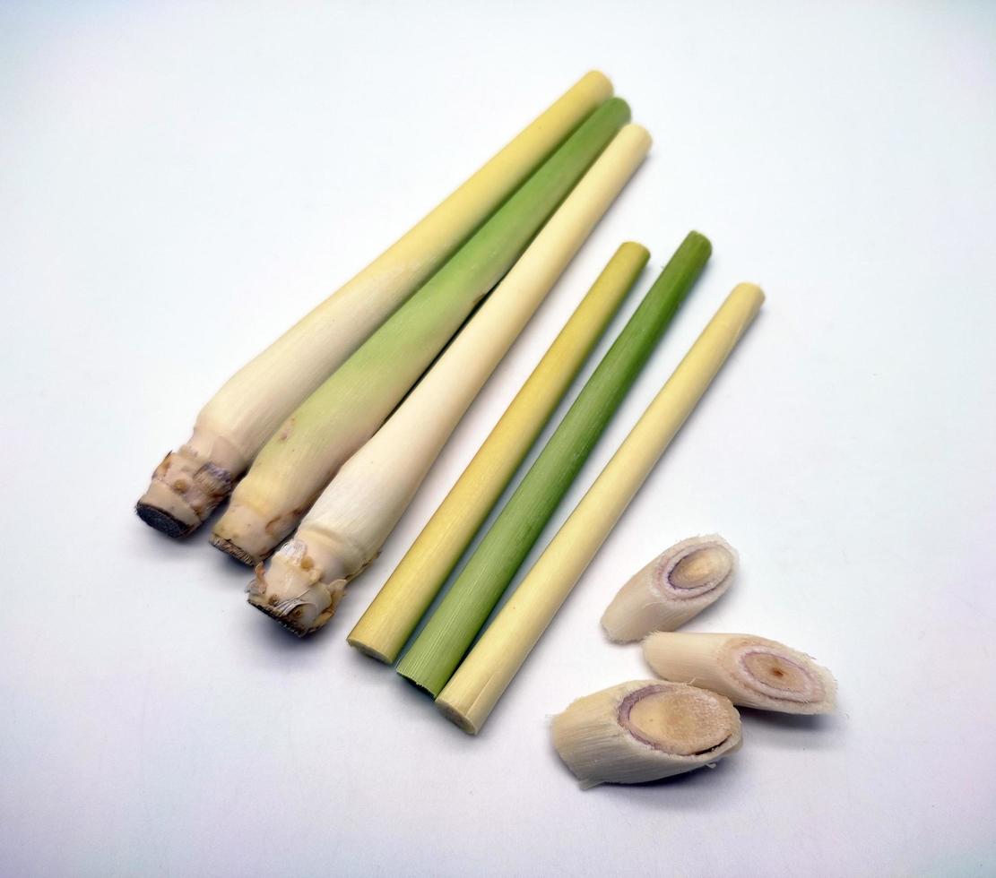 Lemongrass isolated on a white background photo