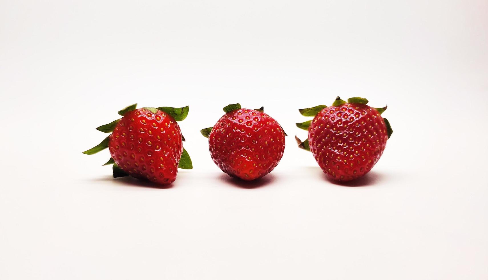 Strawberry isolated in white background photo