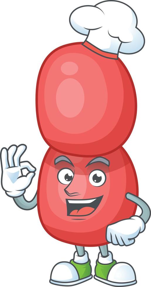 Cartoon character of neisseria gonorrhoeae vector