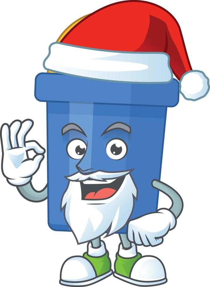 Cartoon character of blue sand bucket vector