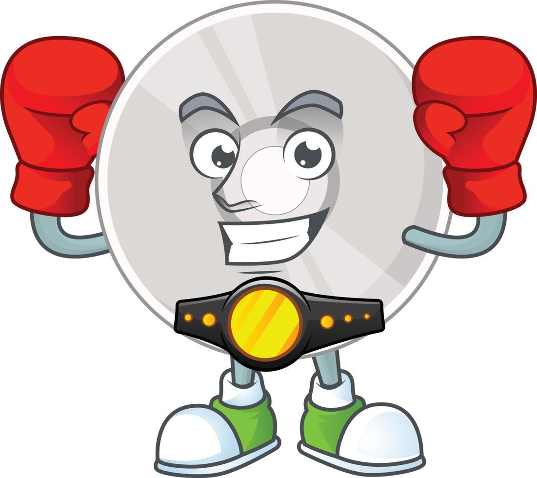 Cartoon character of compact disk vector