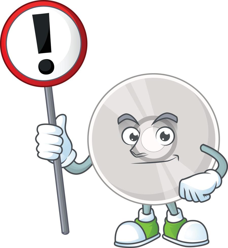 Cartoon character of compact disk vector