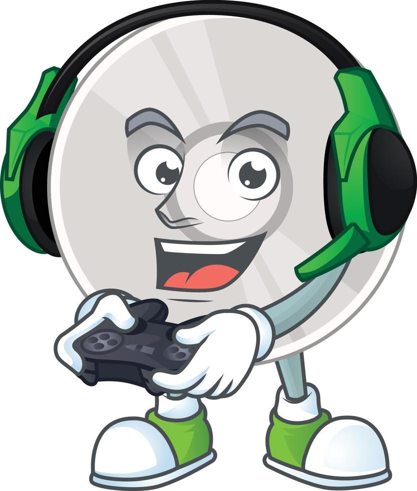 Cartoon character of compact disk vector