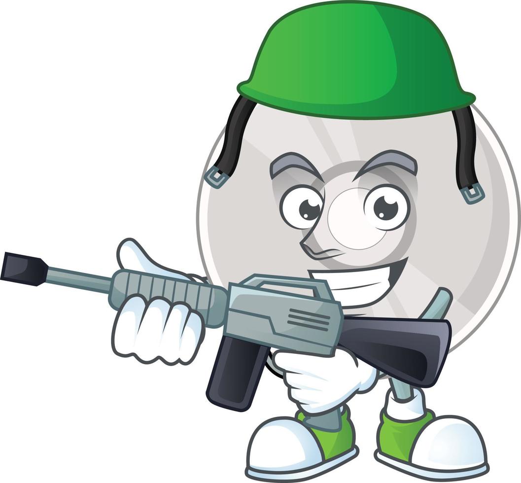 Cartoon character of compact disk vector
