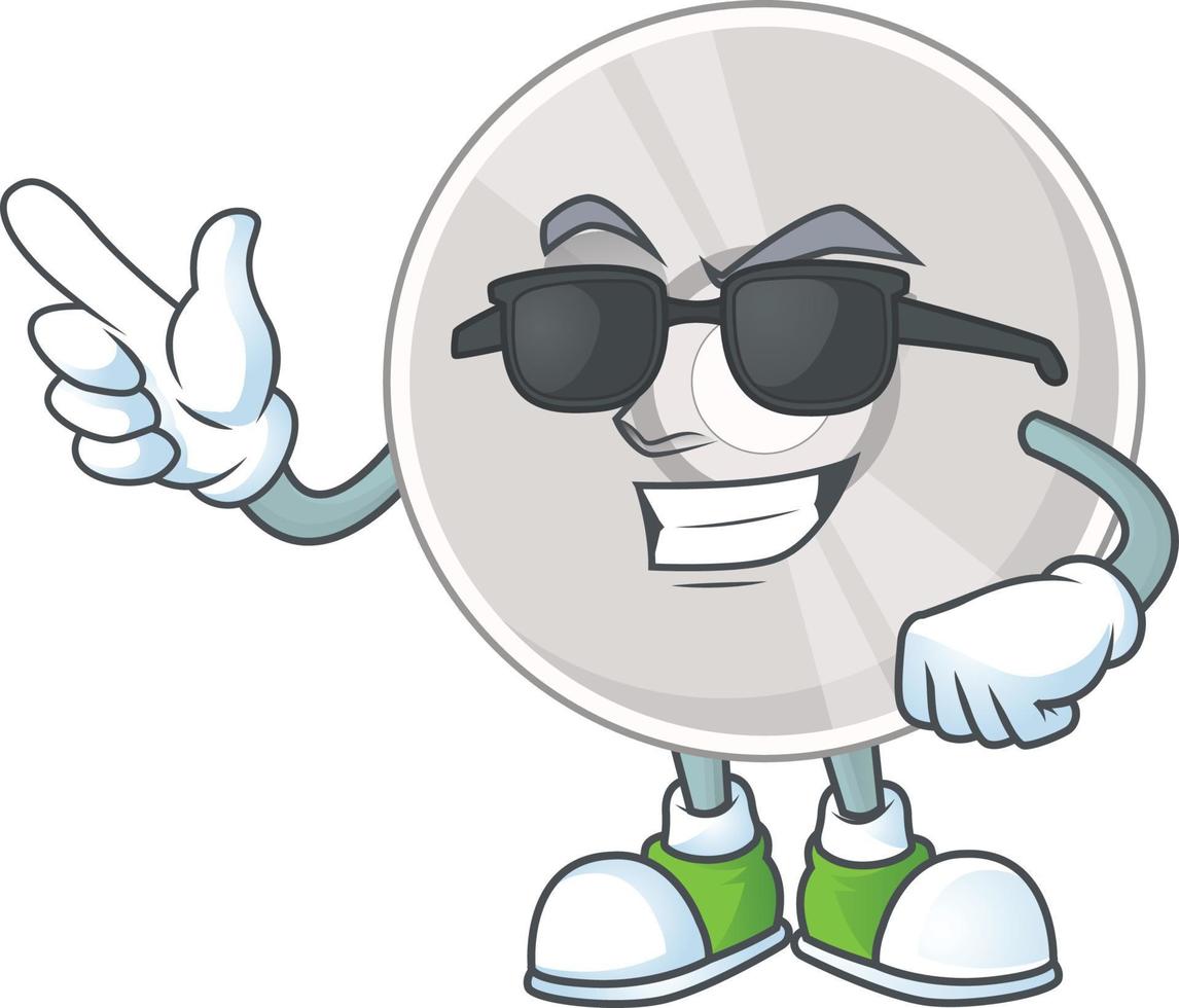 Cartoon character of compact disk vector