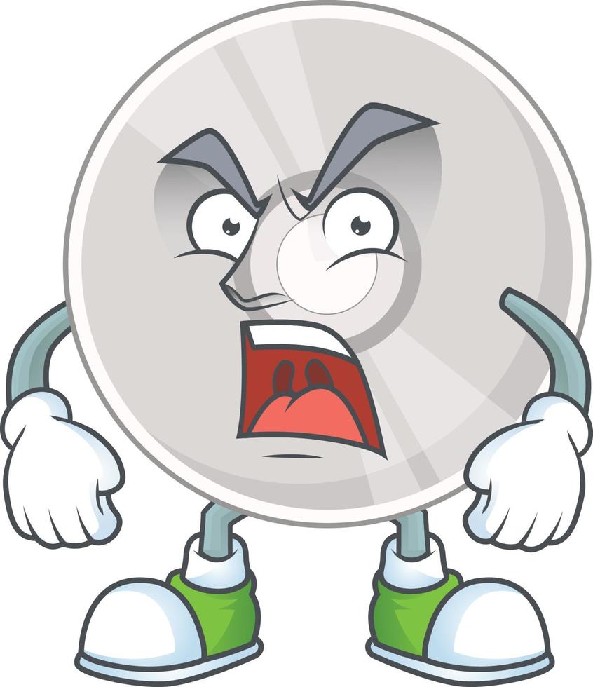 Cartoon character of compact disk vector