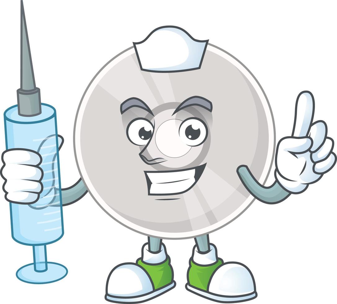 Cartoon character of compact disk vector